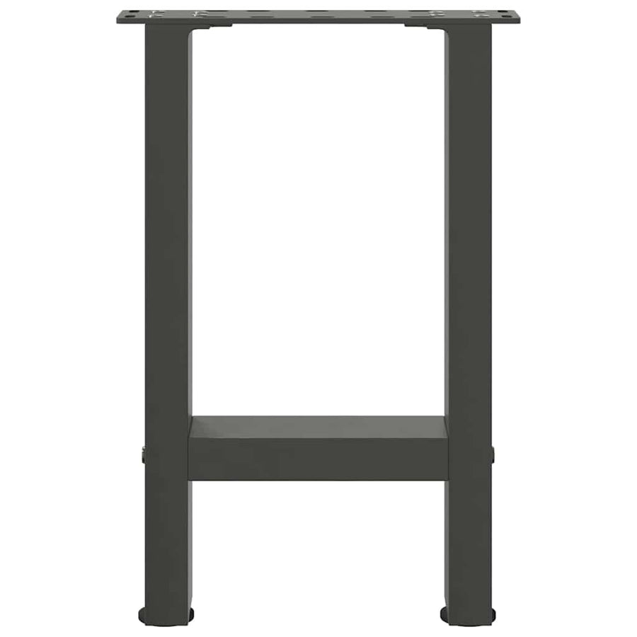 Salontafelpoten 2 st 28x(42-43) cm staal antraciet