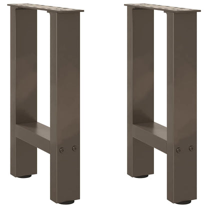 Salontafelpoten Staal Naturel 28 x (42-43) cm