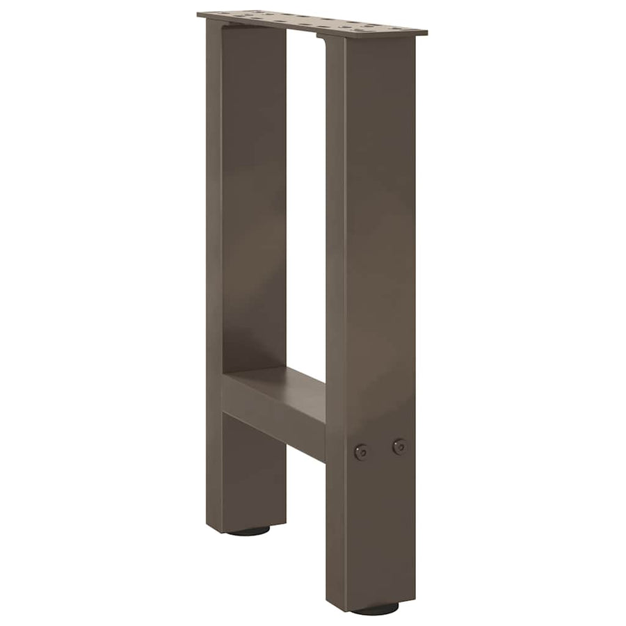 Salontafelpoten Staal Naturel 28 x (42-43) cm