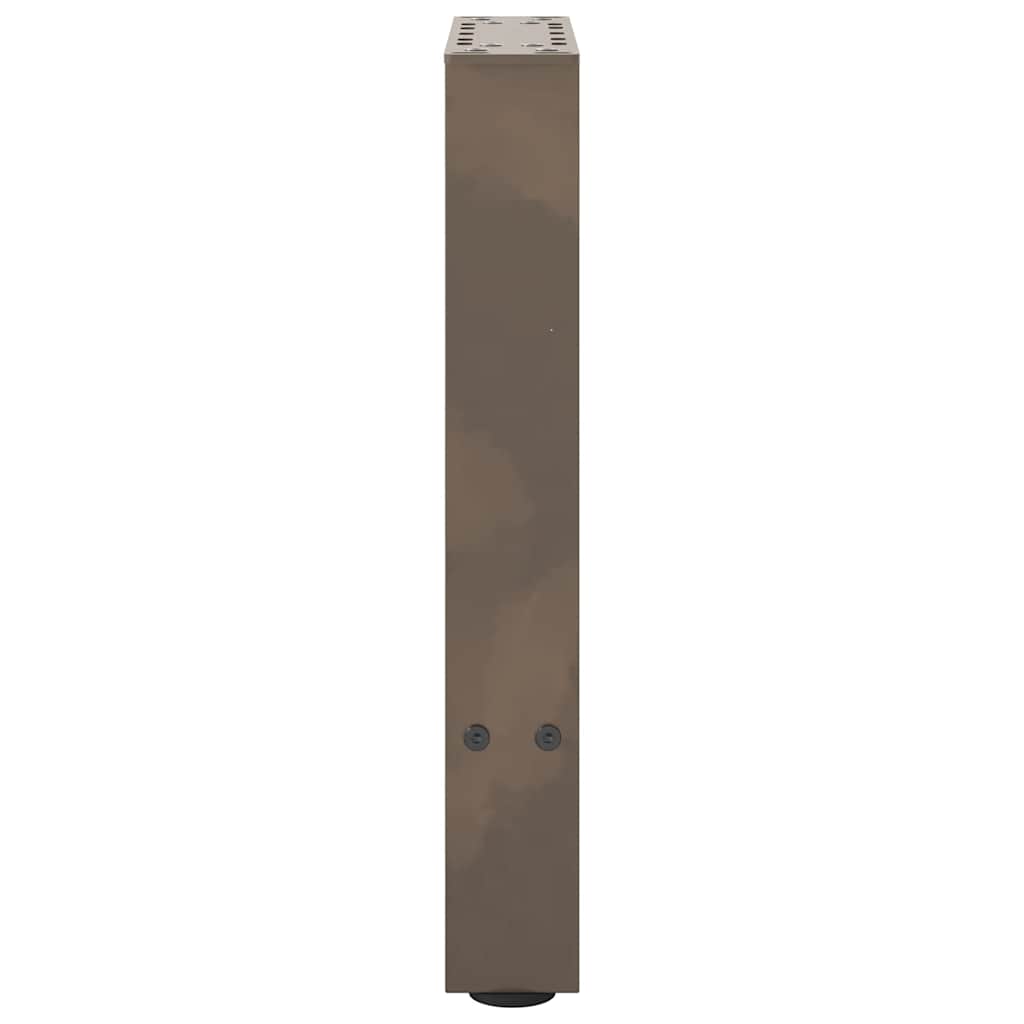 Salontafelpoten Staal Naturel 28 x (42-43) cm