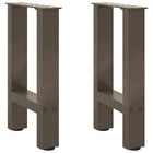 Coffee table legs 2 pcs 38x(42-43) cm steel natural
