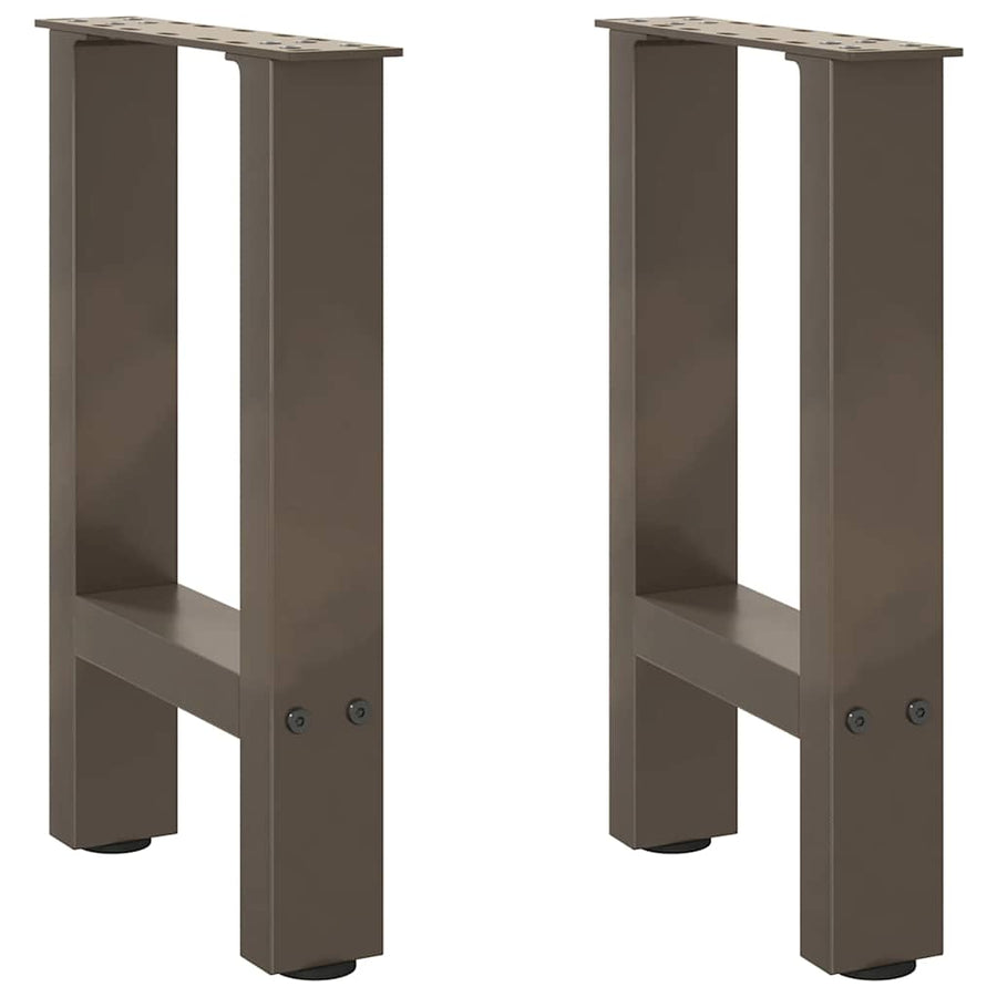 Salontafelpoten Staal Naturel 38 x (42-43) cm
