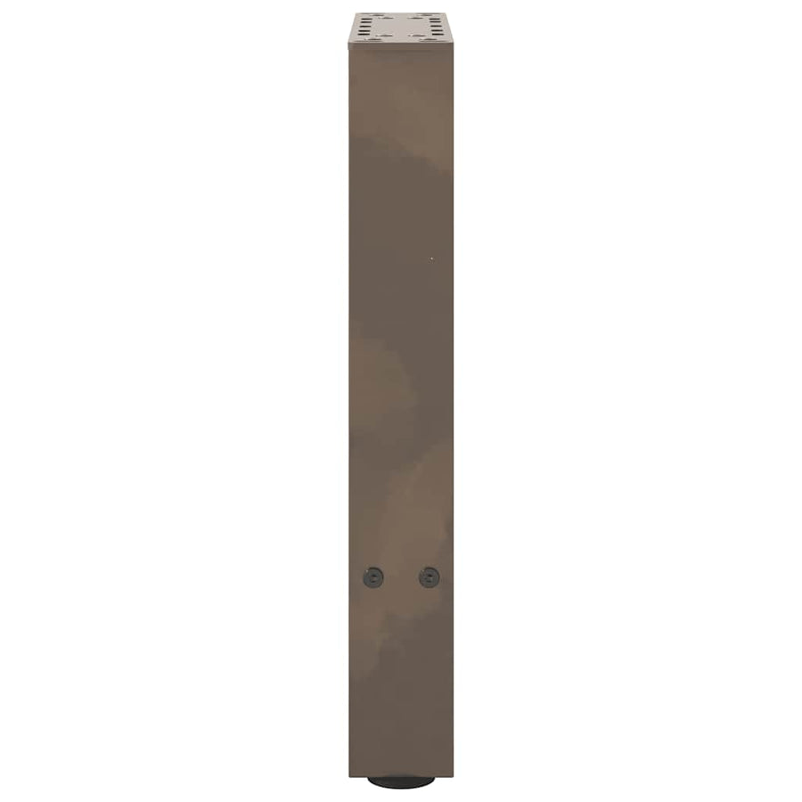 Salontafelpoten Staal Naturel 38 x (42-43) cm