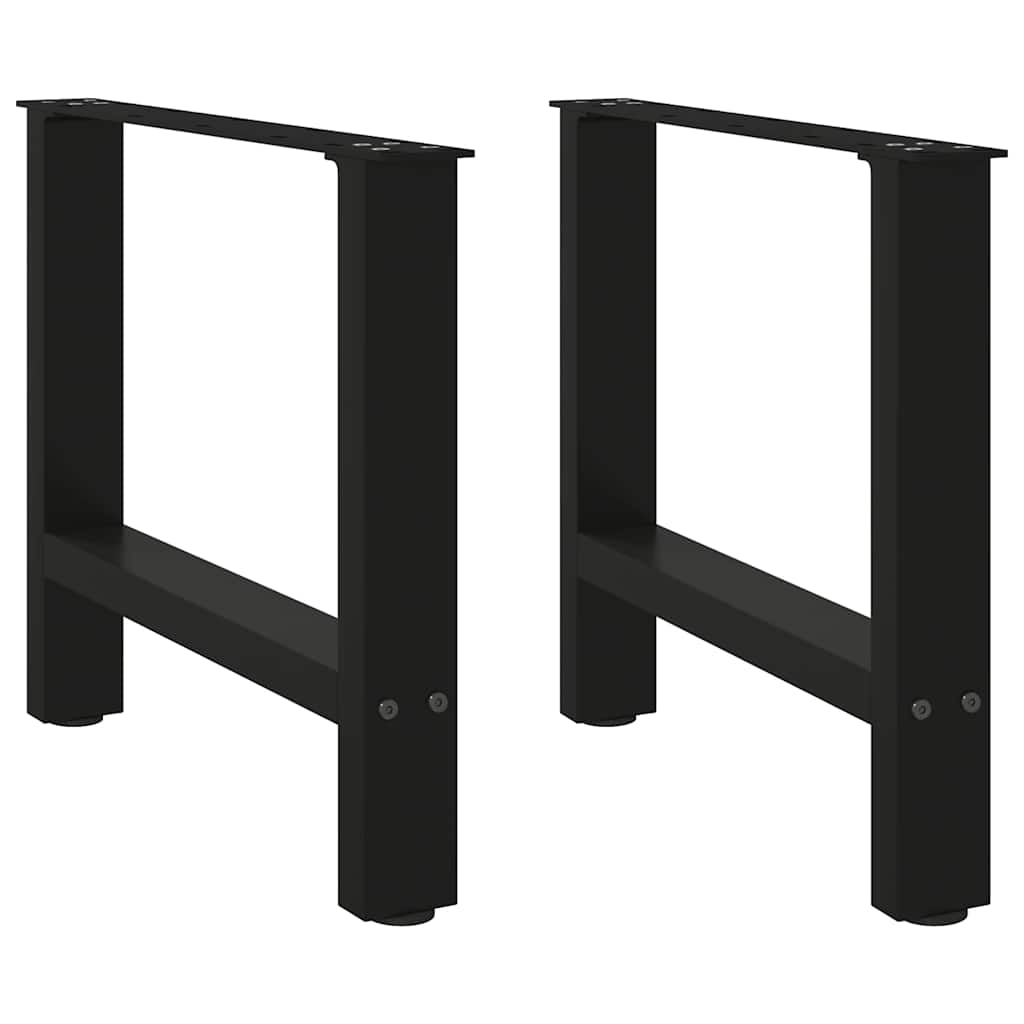 Salontafelpoten Staal Zwart 50 x (42-43) cm