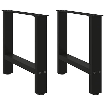 Salontafelpoten Staal Zwart 50 x (42-43) cm
