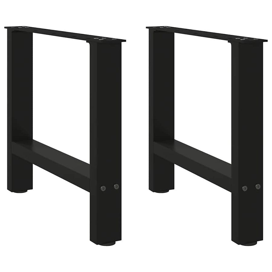 Salontafelpoten Staal Zwart 50 x (42-43) cm