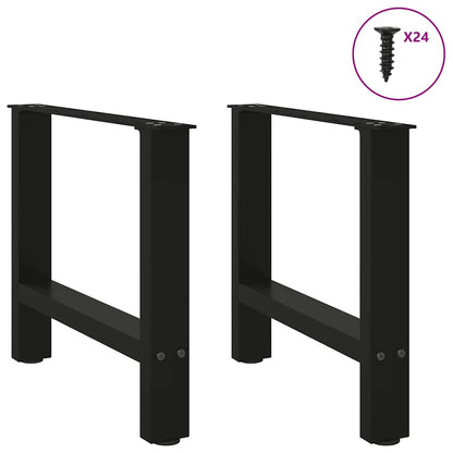 Salontafelpoten Staal Zwart 50 x (42-43) cm