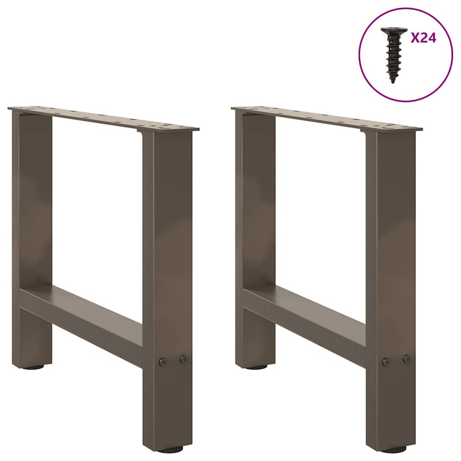 Salontafelpoten Staal Naturel 50 x (42-43) cm