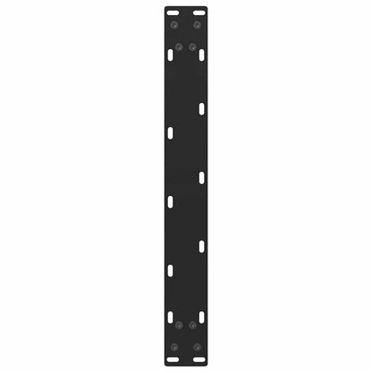Salontafelpoten 2 st 60x(42-43) cm staal zwart