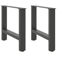 Salontafelpoten Staal Antraciet 60 x (42-43) cm