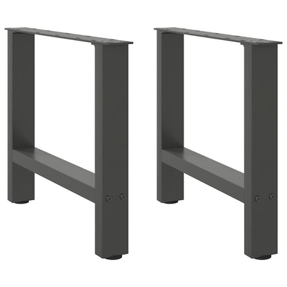 Salontafelpoten Staal Antraciet 60 x (42-43) cm