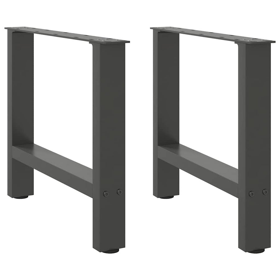 Salontafelpoten Staal Antraciet 60 x (42-43) cm
