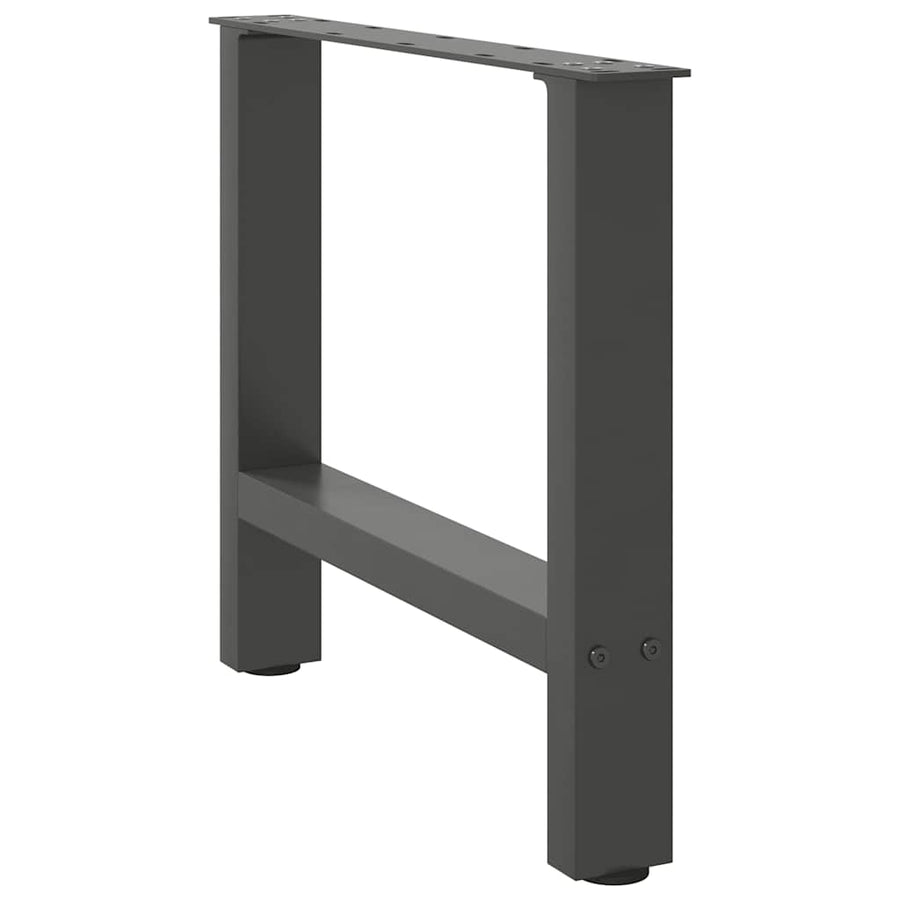 Salontafelpoten Staal Antraciet 60 x (42-43) cm