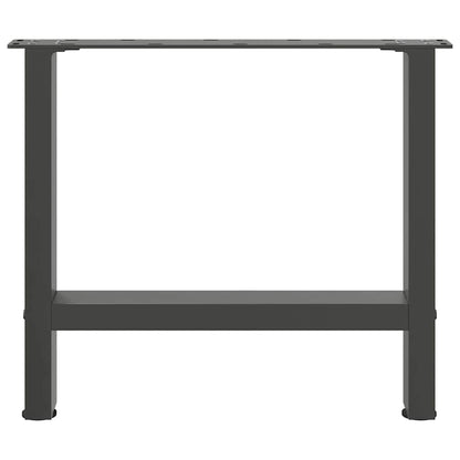 Salontafelpoten Staal Antraciet 60 x (42-43) cm