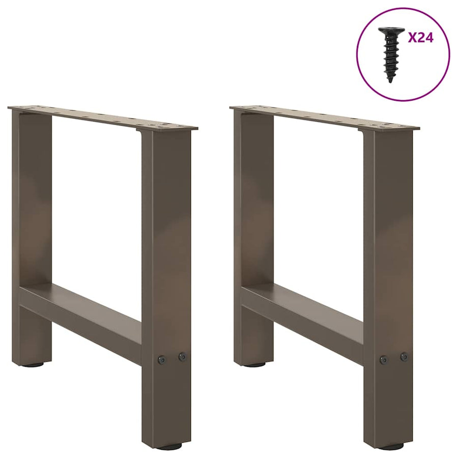 Salontafelpoten Staal Naturel 60 x (42-43) cm