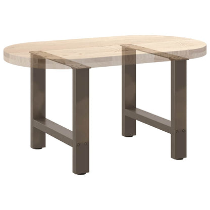 Salontafelpoten Staal Naturel 60 x (42-43) cm