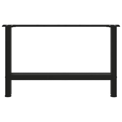 Salontafelpoten 2 st 70x(42-43) cm staal zwart