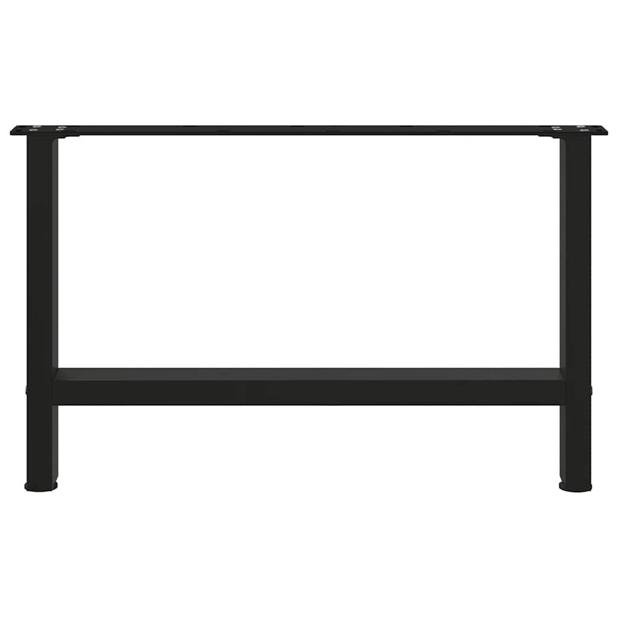 Salontafelpoten 2 st 70x(42-43) cm staal zwart