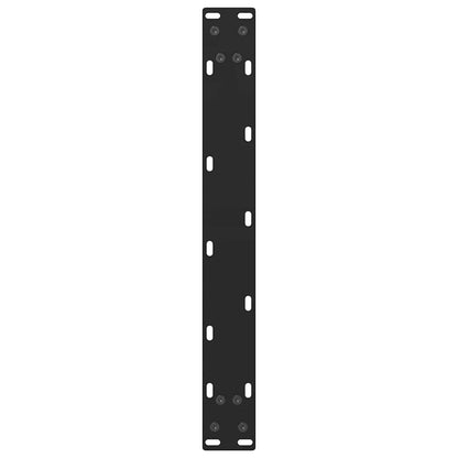 Salontafelpoten 2 st 70x(42-43) cm staal zwart
