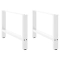 Salontafelpoten 2 st 70x(42-43) cm staal wit