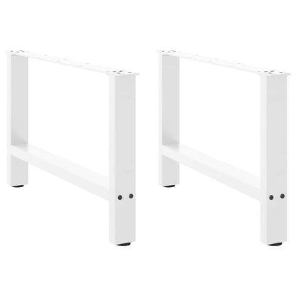 Salontafelpoten 2 st 70x(42-43) cm staal wit