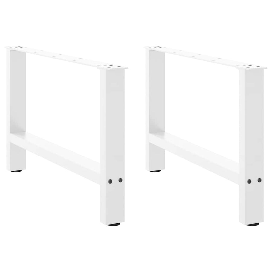 Salontafelpoten 2 st 70x(42-43) cm staal wit