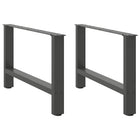 Salontafelpoten 2 st 70x42 cm staal antraciet