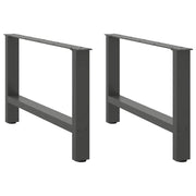 Salontafelpoten 2 st 70x42 cm staal antraciet