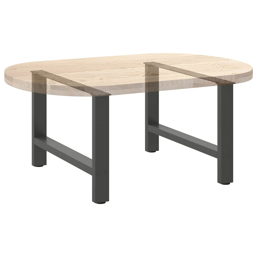 Salontafelpoten 2 st 70x(42-43) cm staal antraciet