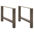 Coffee table legs 2 pcs 70x(42-43) cm natural steel