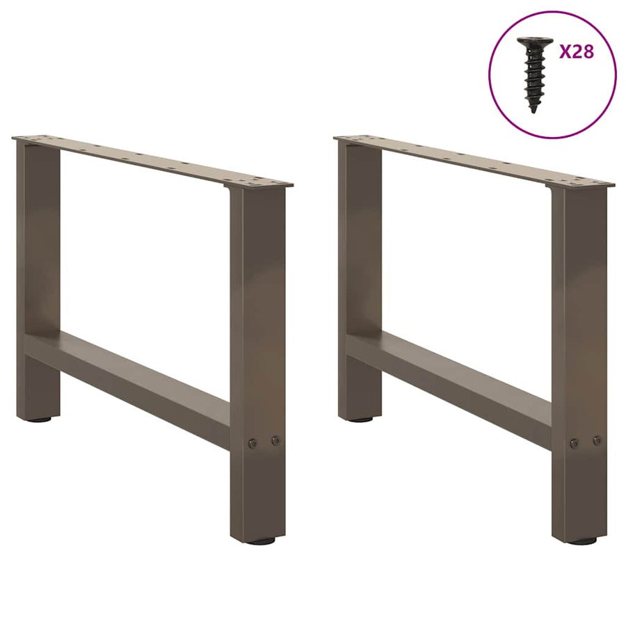 Salontafelpoten Staal Naturel 70 x (42-43) cm