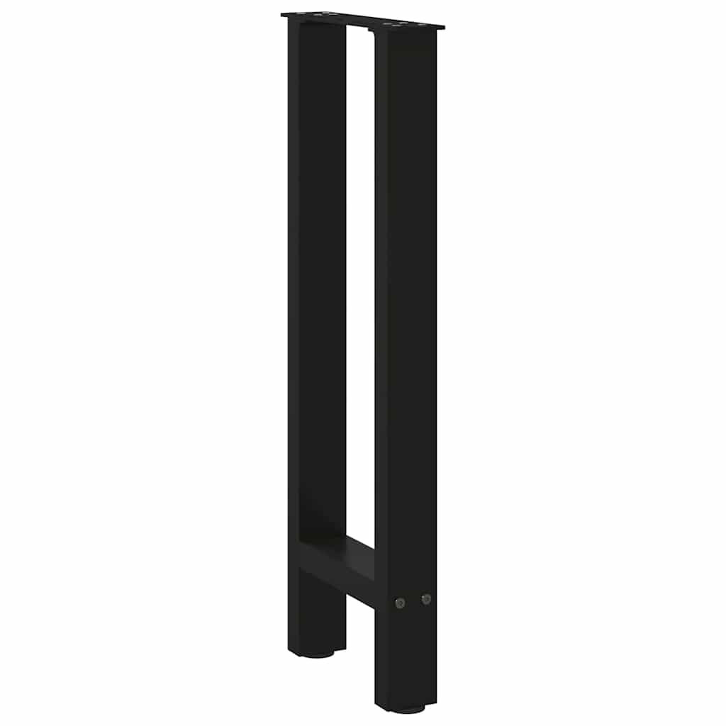Console tafelpoten 2 st 28x(72-73) cm staal zwart