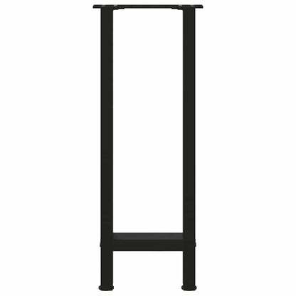 Console tafelpoten 2 st 28x(72-73) cm staal zwart