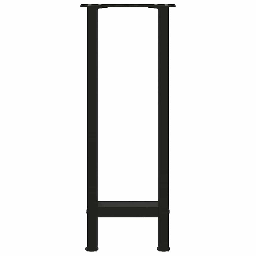Console tafelpoten 2 st 28x(72-73) cm staal zwart