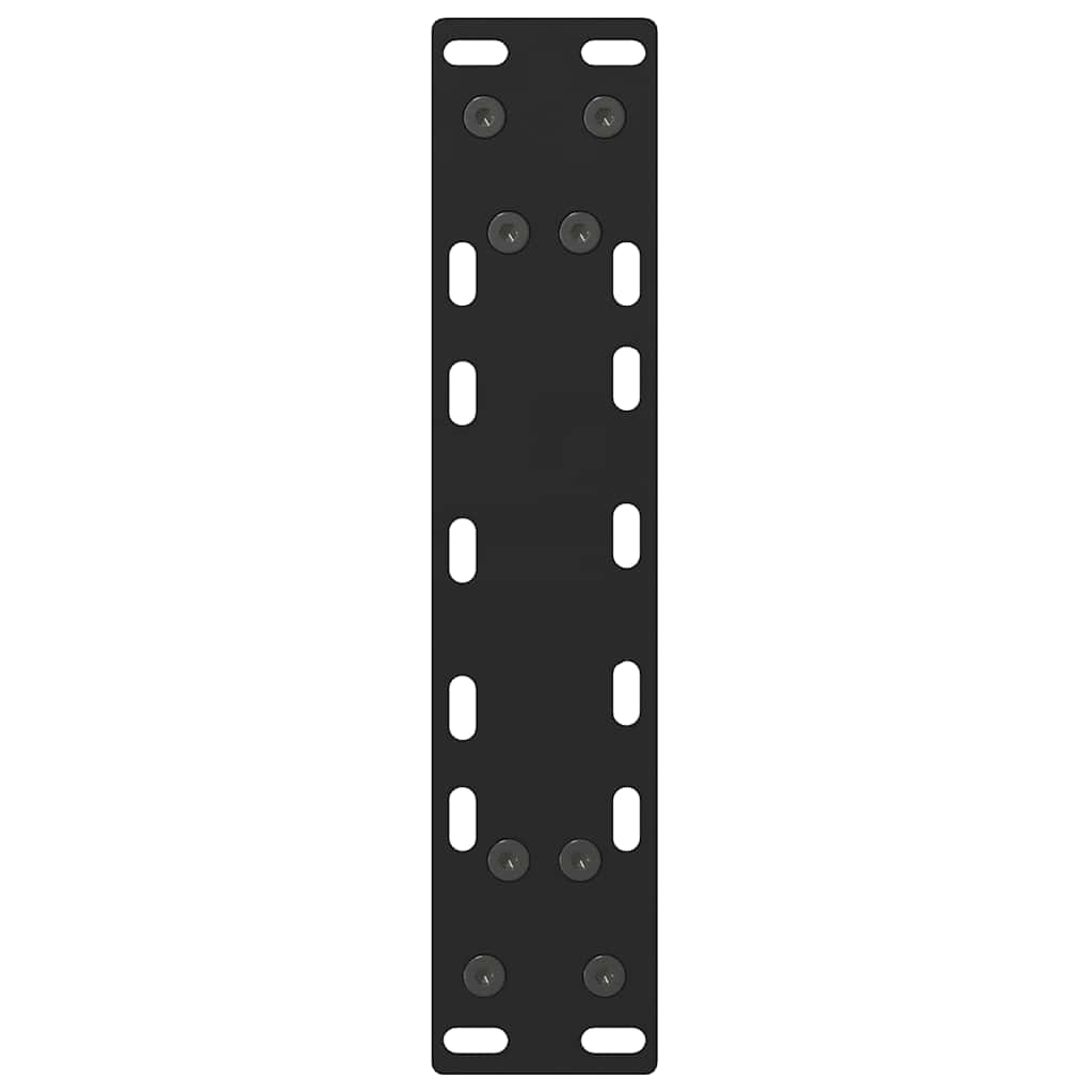 Console tafelpoten 2 st 28x(72-73) cm staal zwart