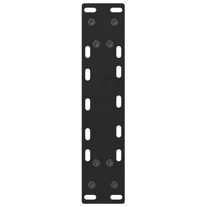 Console tafelpoten 2 st 28x(72-73) cm staal zwart