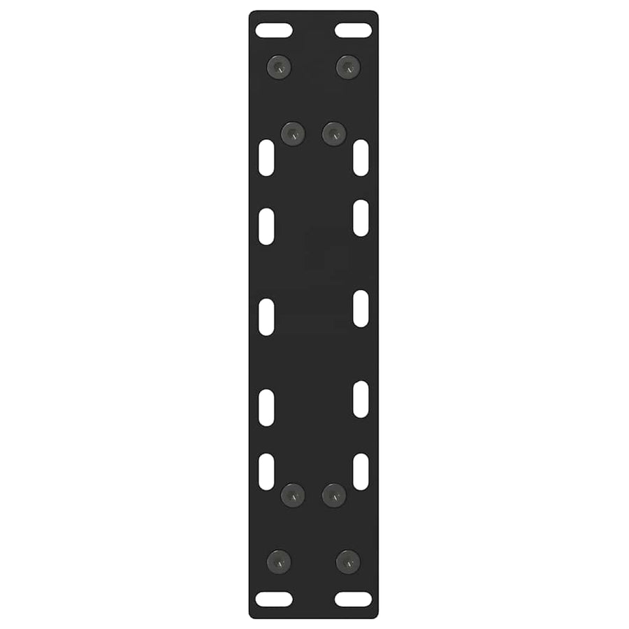 Console tafelpoten 2 st 28x(72-73) cm staal zwart