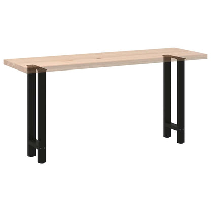Console tafelpoten 2 st 28x(72-73) cm staal zwart