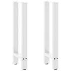 Tafelpoten 2 st 28x72 cm staal wit