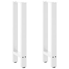 Salontafelpoten 2 st 28x(72-73) cm staal wit