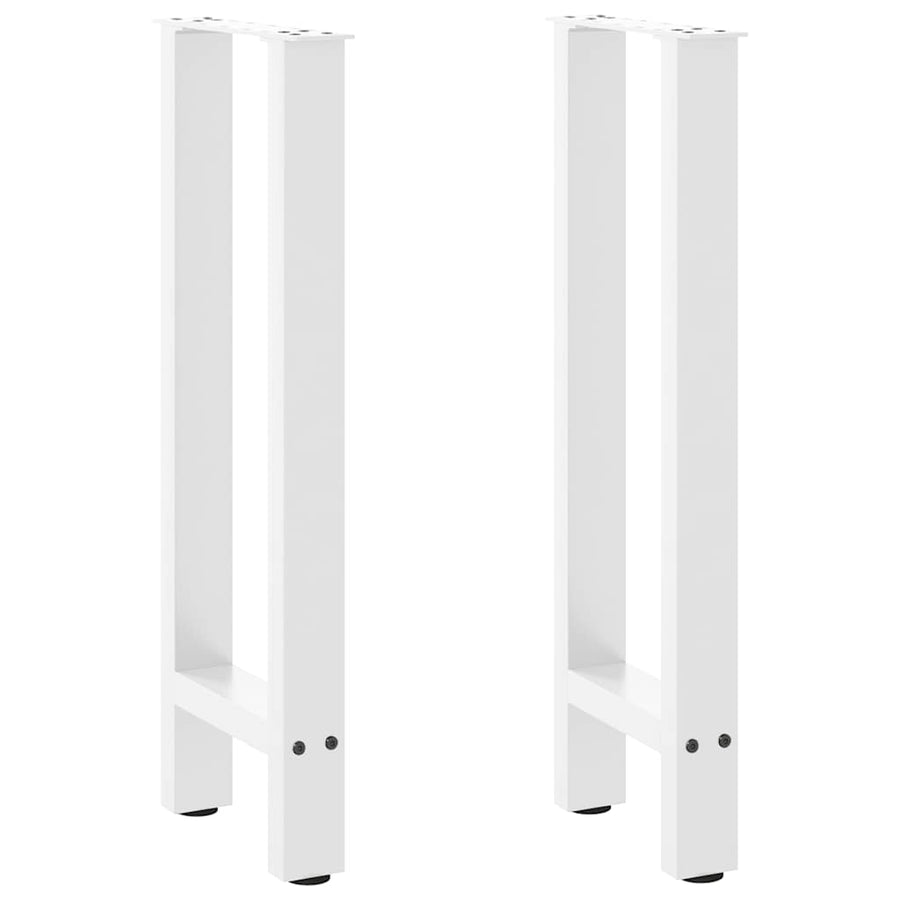 Salontafelpoten 2 st 28x(72-73) cm staal wit