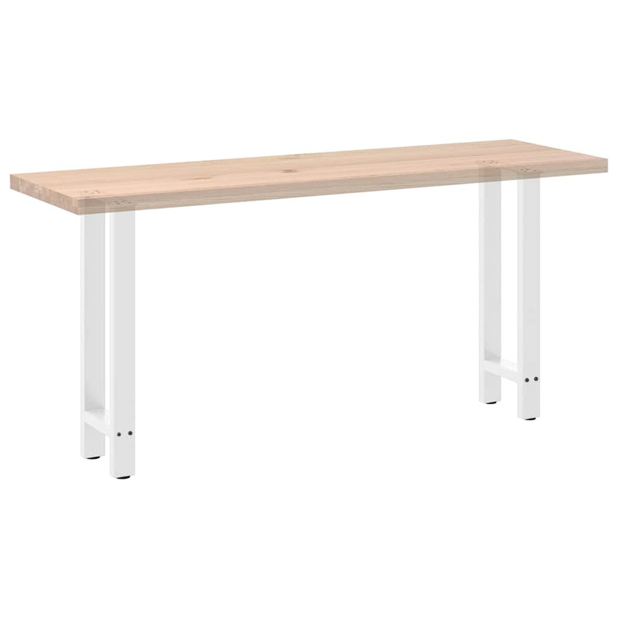 Salontafelpoten 2 st 28x(72-73) cm staal wit