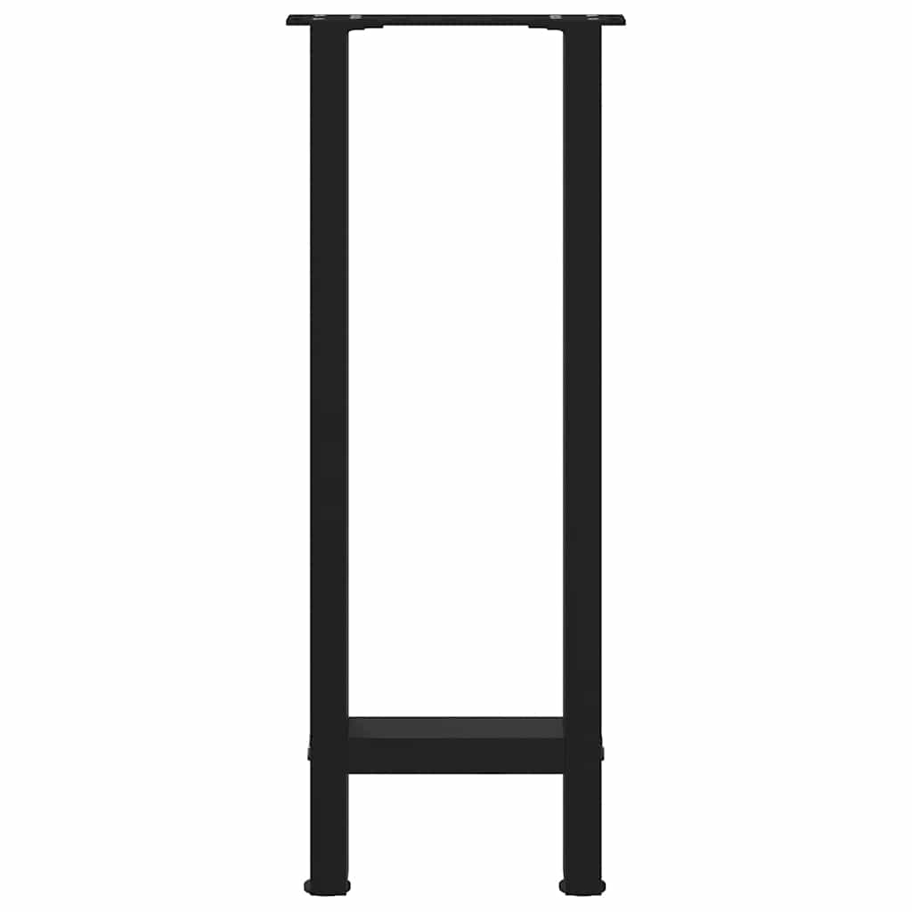 Salontafelpoten 2 st 38x(72-73) cm staal zwart