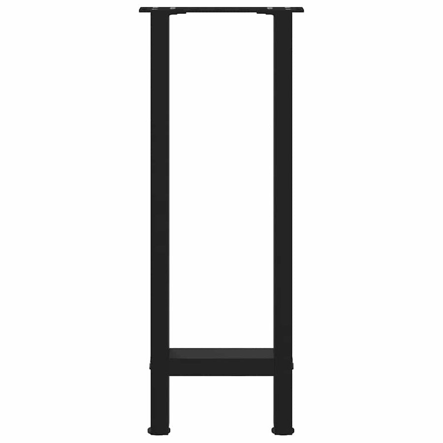 Salontafelpoten 2 st 38x(72-73) cm staal zwart