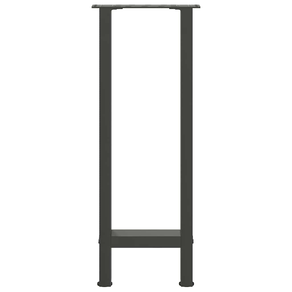 vidaXL Pieds de table basse forme de U 2 pcs anthracite 50x(42-43) cm vidaXL Pieds de table basse forme de U 2 pcs anthracite 50x(42-43) cm