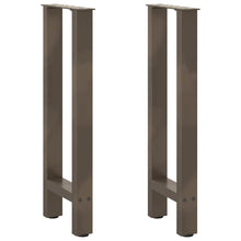 Salontafelpoten Staal Naturel 38 x (72-73) cm