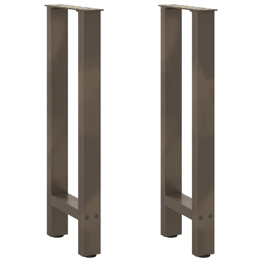 Salontafelpoten Staal Naturel 38 x (72-73) cm