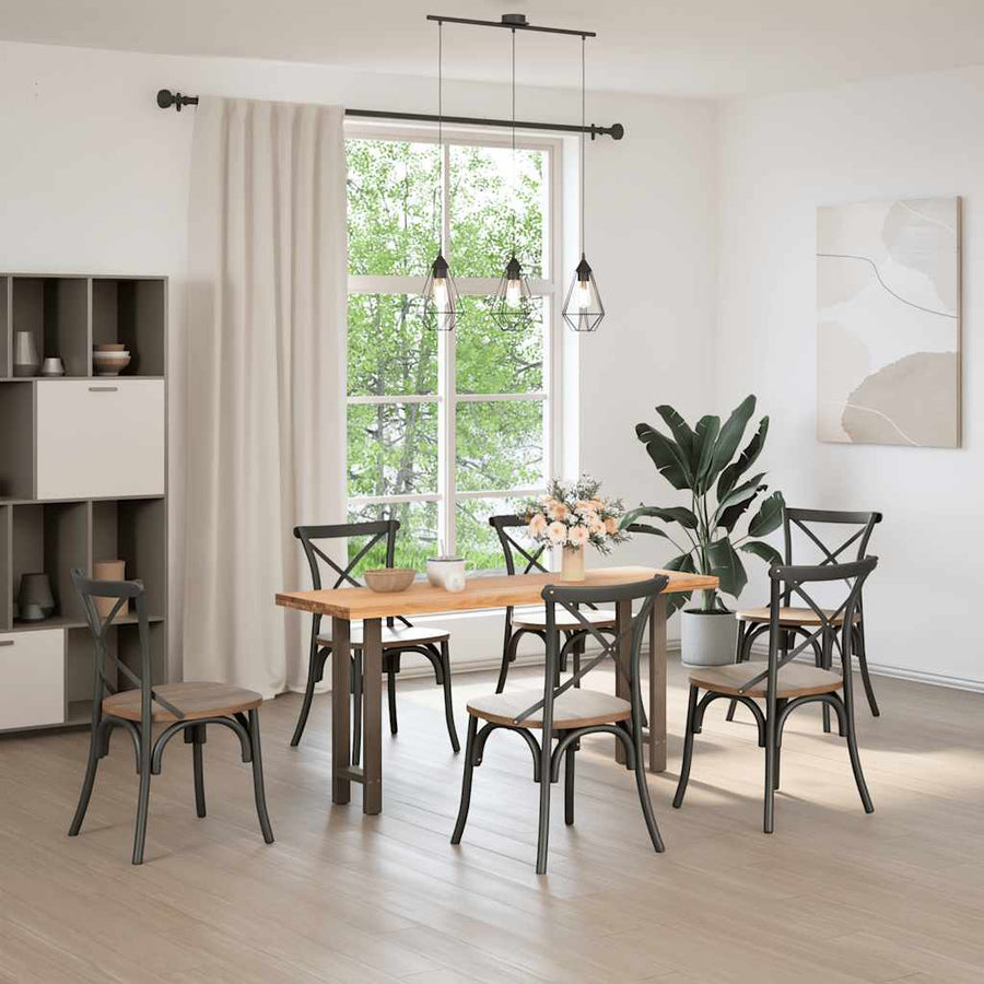 Salontafelpoten Staal Naturel 38 x (72-73) cm