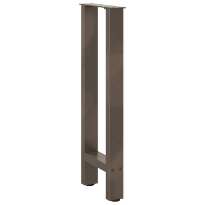 Salontafelpoten Staal Naturel 38 x (72-73) cm