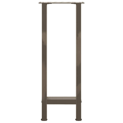 Salontafelpoten Staal Naturel 38 x (72-73) cm